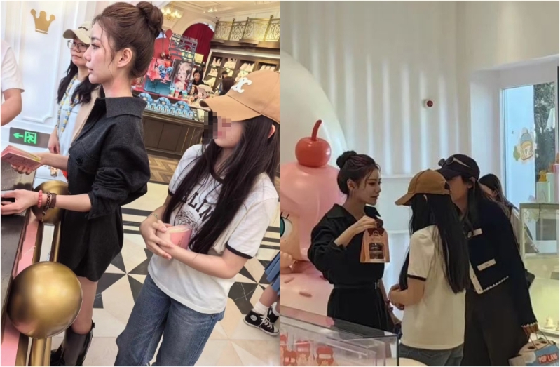 马筱梅带大S女儿逛街,被网友巧遇。(图/翻摄自 小红书) 马筱梅带大S女儿逛街,被网友巧遇。(图/翻摄自 小红书)