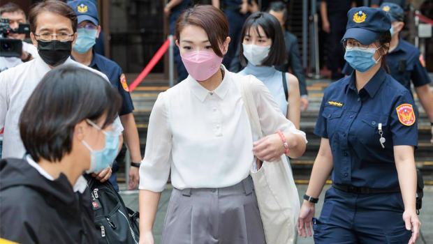 停职中的新竹市长高虹安。 停职中的新竹市长高虹安。