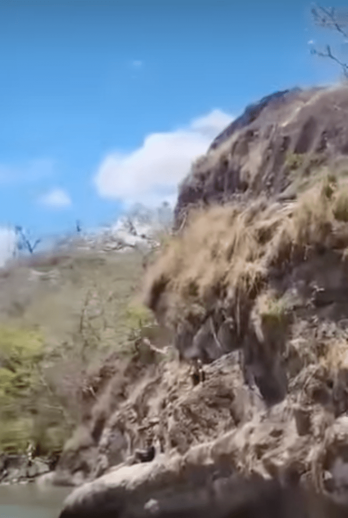 男子疑錯誤計算落點。網上片段截圖