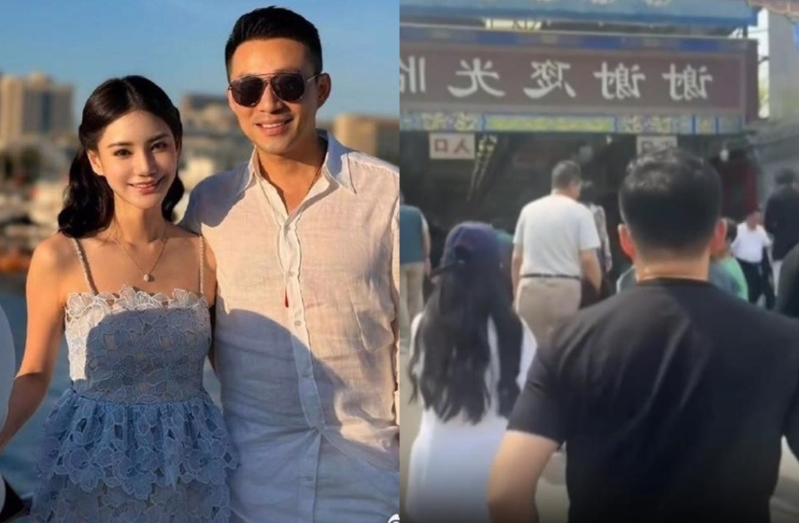 汪小菲一家5口逛市场,玥儿(右图左)今过11岁生日。(图/翻摄自微博) 汪小菲一家5口逛市场,玥儿(右图左)今过11岁生日。(图/翻摄自微博)