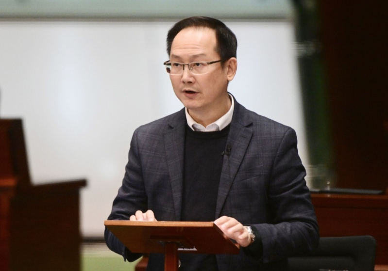 立法会议员陈学锋。 立法会议员陈学锋。