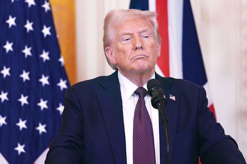 美国总统特朗普。 美国总统特朗普。