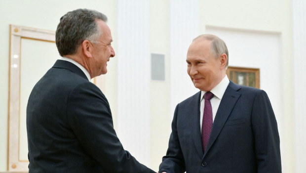 普京4月25日在克里姆林宫会见白宫特使威特科夫 普京4月25日在克里姆林宫会见白宫特使威特科夫