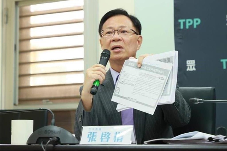 民众党团副总召张启楷。 民众党团副总召张启楷。