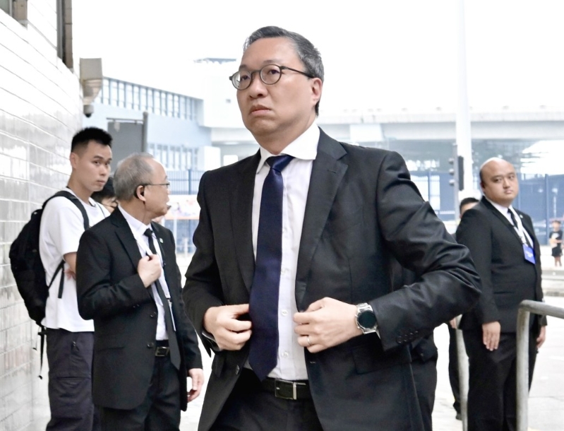 律政司司长林定国。 (刘骏轩摄) 律政司司长林定国。 (刘骏轩摄)