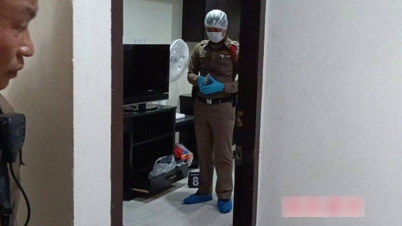 法证人员在现场取证。 FB:园区实录 法证人员在现场取证。 FB:园区实录