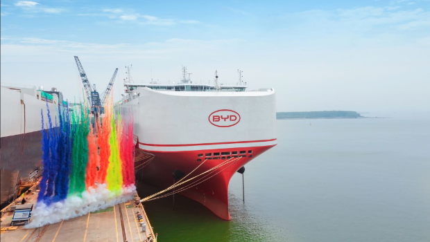 全球最大装载量汽车运输船比亚迪“深圳号” 全球最大装载量汽车运输船比亚迪“深圳号”