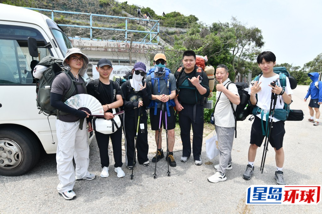 一行七人、来自内地各省市的露营人士。 一行七人、来自内地各省市的露营人士。