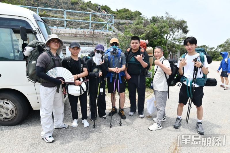 一行七人、来自内地各省市的露营人士。 一行七人、来自内地各省市的露营人士。