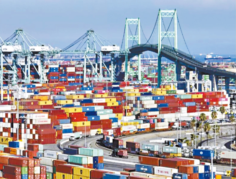 2022年圣佩卓洛杉矶港的鸟瞰图。 洛杉矶时报 2022年圣佩卓洛杉矶港的鸟瞰图。 洛杉矶时报