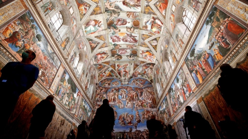 西斯汀小圣堂(Sistine Chapel)。 西斯汀小圣堂(Sistine Chapel)。