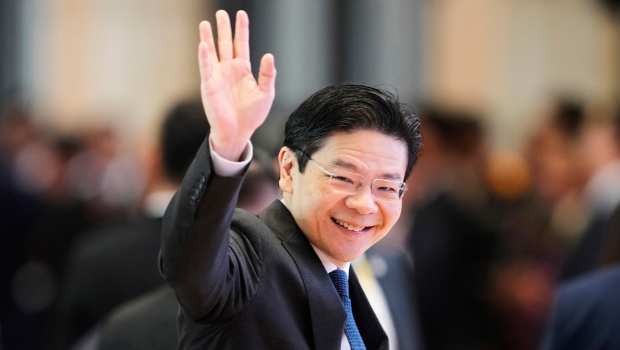 新加坡总理黄循财成功在选举中,获得人民授权渡过关税战动荡。美联社 新加坡总理黄循财成功在选举中,获得人民授权渡过关税战动荡。美联社