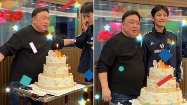 神隐9个月的小杨哥现身王晶的生日会上。 神隐9个月的小杨哥现身王晶的生日会上。