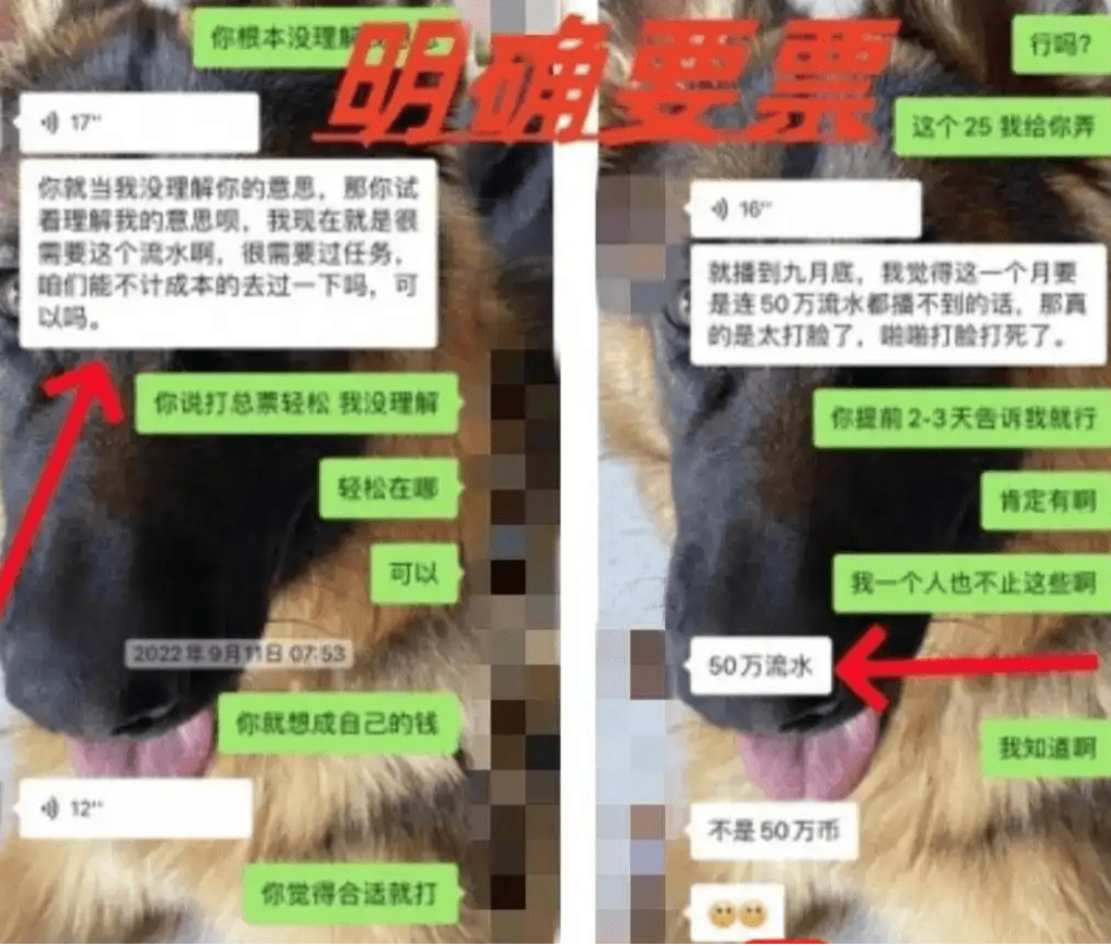 成某与张成的聊天记录。 成某与张成的聊天记录。