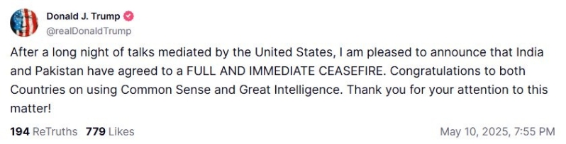 特朗普发文 特朗普发文