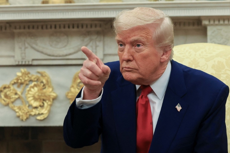 特朗普威胁对中国商品再加征50%的关税。 路透社.jpg 特朗普威胁对中国商品再加征50%的关税。 路透社.jpg