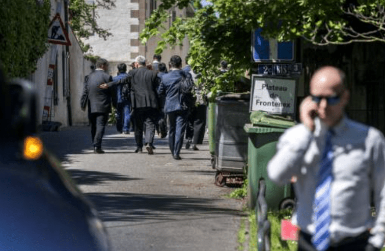 备受关注的中美经贸高层会谈周日(11日)于瑞士日内瓦落幕。 法新社 备受关注的中美经贸高层会谈周日(11日)于瑞士日内瓦落幕。 法新社