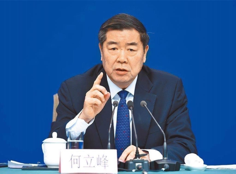 国务院副总理何立峰。中新社 国务院副总理何立峰。中新社