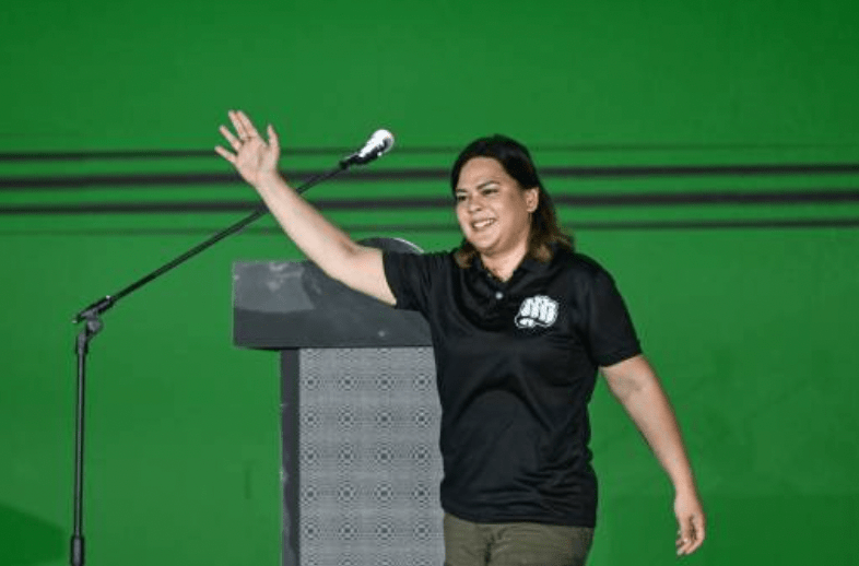 此场中期选举对杜特尔特女儿、现任副总统莎拉的政治前途至关重要。 法新社 此场中期选举对杜特尔特女儿、现任副总统莎拉的政治前途至关重要。 法新社