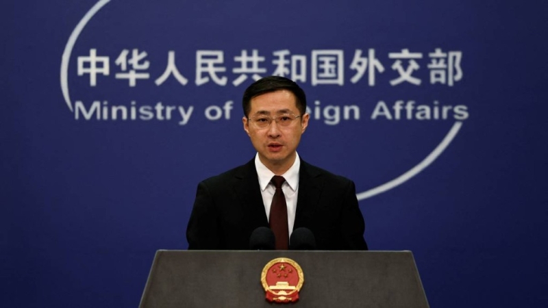 外交部发言人林剑。路透社.jpg 外交部发言人林剑。路透社.jpg