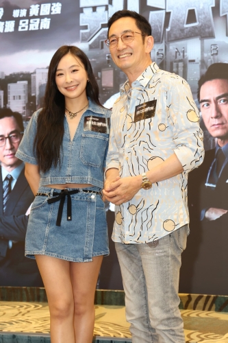 吴启华早前现身《执法者们》煞科宴。 吴启华早前现身《执法者们》煞科宴。