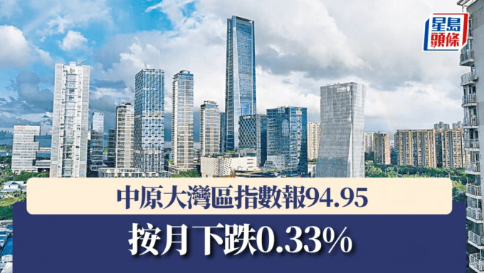 中原大湾区指数报94.95 中原大湾区指数报94.95