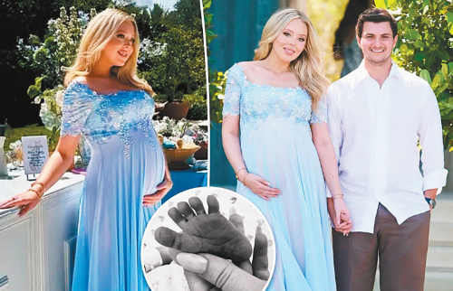 总统特朗普的31岁次女蒂芬妮,15日在X 平台发文宣布与丈夫布洛斯荣升父母。 pagesix图片 总统特朗普的31岁次女蒂芬妮,15日在X 平台发文宣布与丈夫布洛斯荣升父母。 pagesix图片