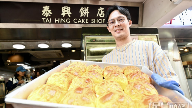 荃湾泰兴饼店老板陈赞善。 荃湾泰兴饼店老板陈赞善。