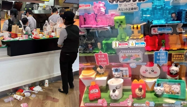 有顾客只为玩具前来,拿走玩具后将餐点弃置,引发浪费食物问题 有顾客只为玩具前来,拿走玩具后将餐点弃置,引发浪费食物问题