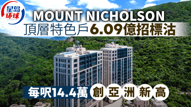 山顶MOUNT NICHOLSON顶层特色户6.09亿招标沽 山顶MOUNT NICHOLSON顶层特色户6.09亿招标沽