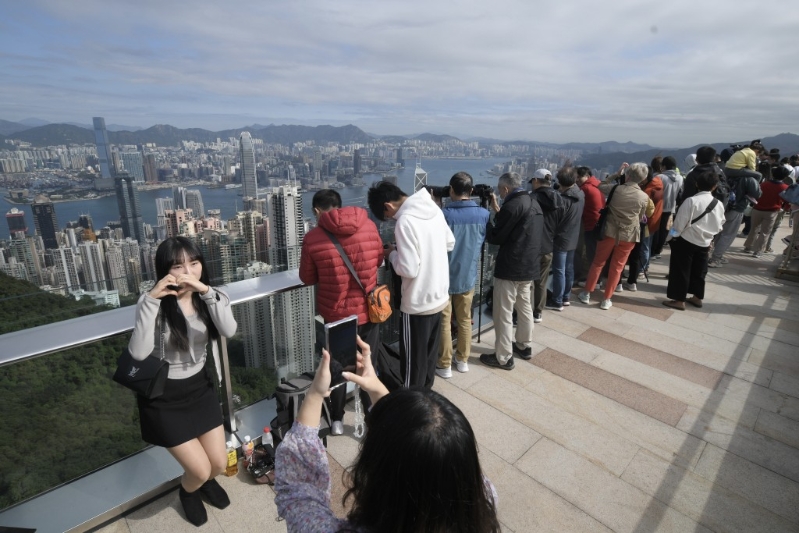 太平山顶是香港标志性景点。 太平山顶是香港标志性景点。