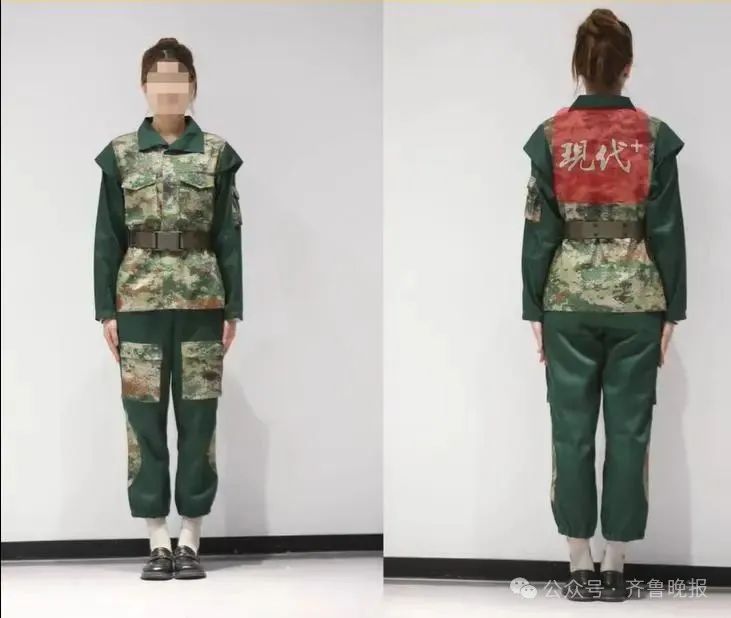 模特身穿第6套军训服 模特身穿第6套军训服