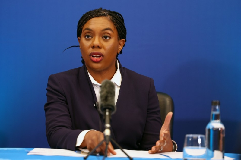 英国保守党现任党首凯米·巴德诺赫,资料图 图源:英媒 英国保守党现任党首凯米·巴德诺赫,资料图 图源:英媒