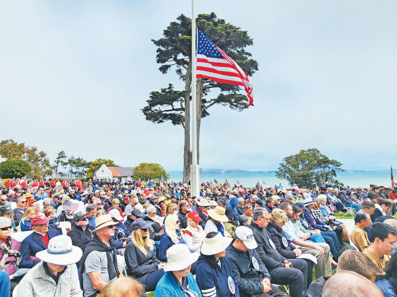 普西迪奥国家公墓亡兵纪念日仪式现场。 普西迪奥国家公墓亡兵纪念日仪式现场。