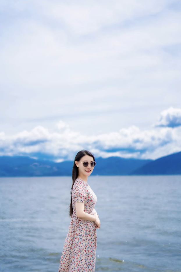 李女士怀孕前容貌清秀。 李女士怀孕前容貌清秀。