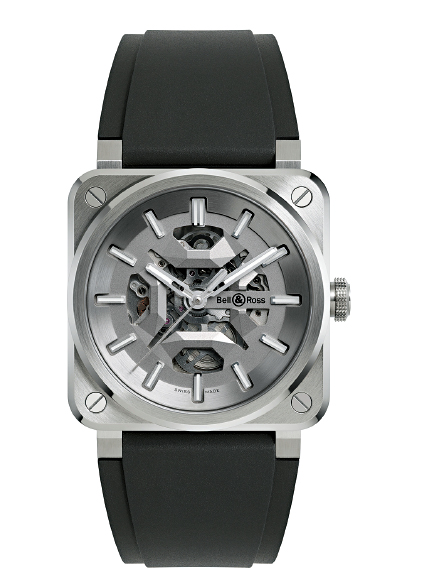 Bell & Ross BR-03 Skeleton Grey Steel。 Bell & Ross BR-03 Skeleton Grey Steel。