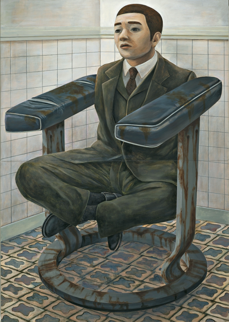 石田彻也《空置大厦内的经理座位》,压克力、 木板(1996年),成交价为7,624,000港元(包佣金)。 石田彻也《空置大厦内的经理座位》,压克力、 木板(1996年),成交价为7,624,000港元(包佣金)。