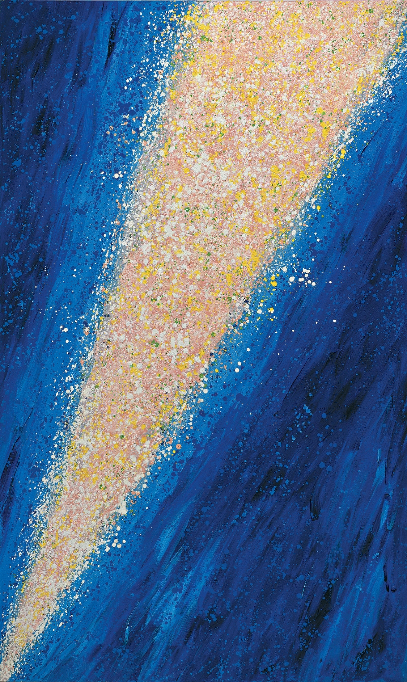 萧勤《彗星-5》(2002年),成交价为2,036,000港元(包佣金)。 萧勤《彗星-5》(2002年),成交价为2,036,000港元(包佣金)。