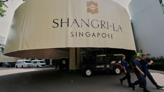 第22届香格里拉对话会在新加坡开幕。 第22届香格里拉对话会在新加坡开幕。