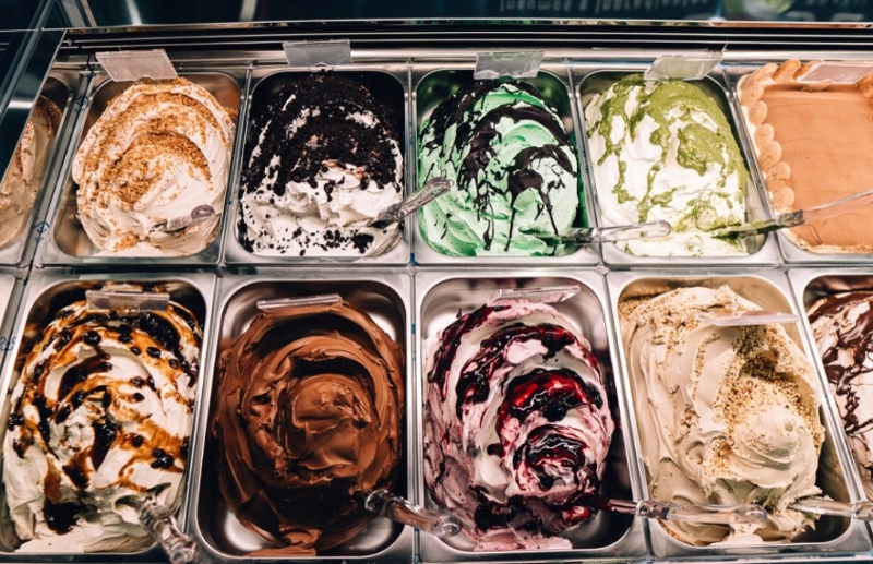 主打每日新鲜制作的意式手工雪糕。 主打每日新鲜制作的意式手工雪糕。