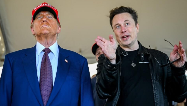 美国总统当选人特朗普(左)和富豪马斯克 美国总统当选人特朗普(左)和富豪马斯克