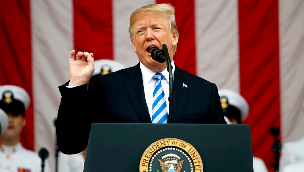 美国总统特朗普。 美国总统特朗普。