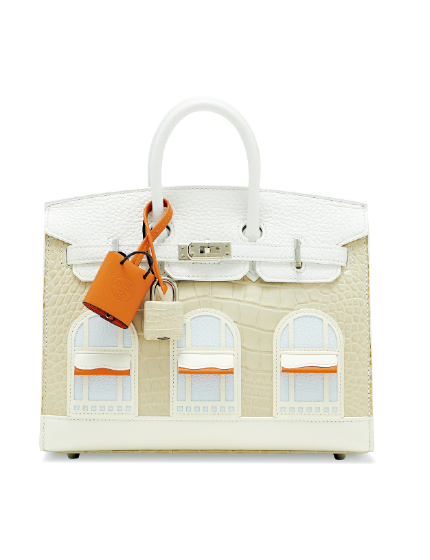 Hermès(2021年)雾面水泥灰色短吻鳄皮 Hermès(2021年)雾面水泥灰色短吻鳄皮