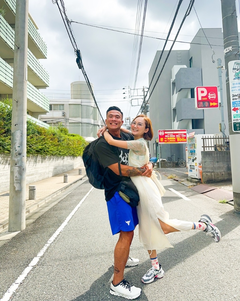 李绮雯与大只仔男友Ocean两人感情极好。 李绮雯与大只仔男友Ocean两人感情极好。