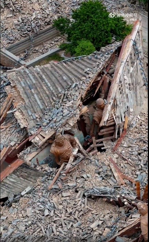 太山博物馆建筑坍塌 太山博物馆建筑坍塌