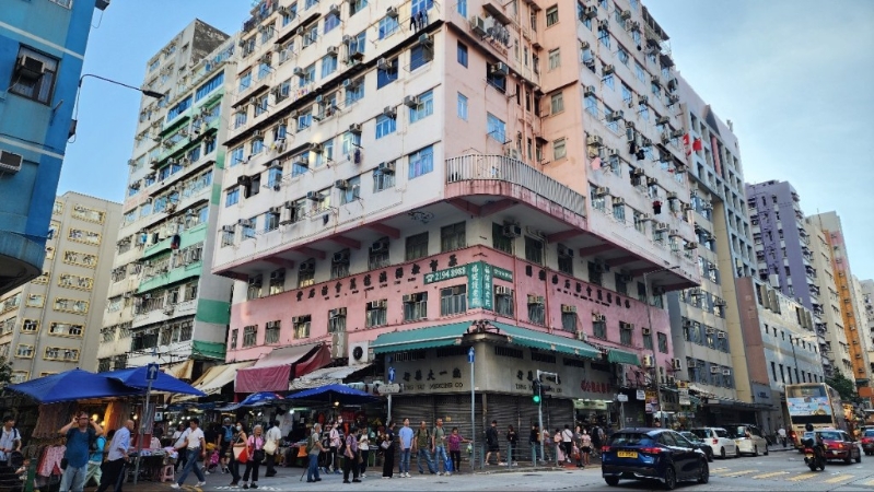 现场为深水埗北河街179号一教堂。 现场为深水埗北河街179号一教堂。