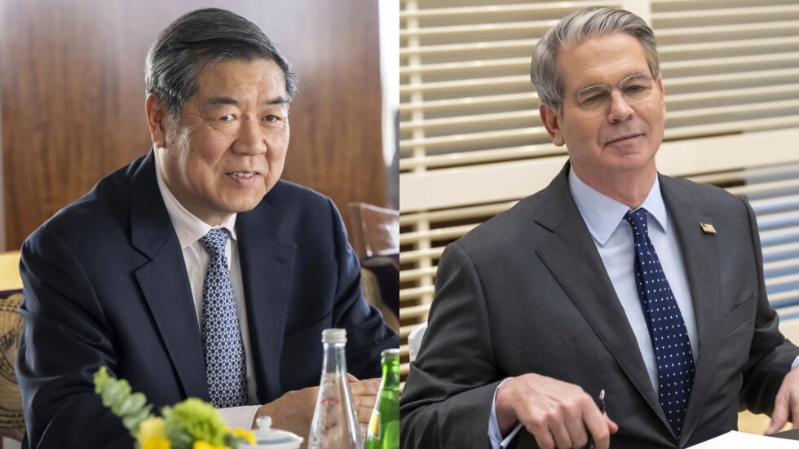 何立峰与贝森特 何立峰与贝森特