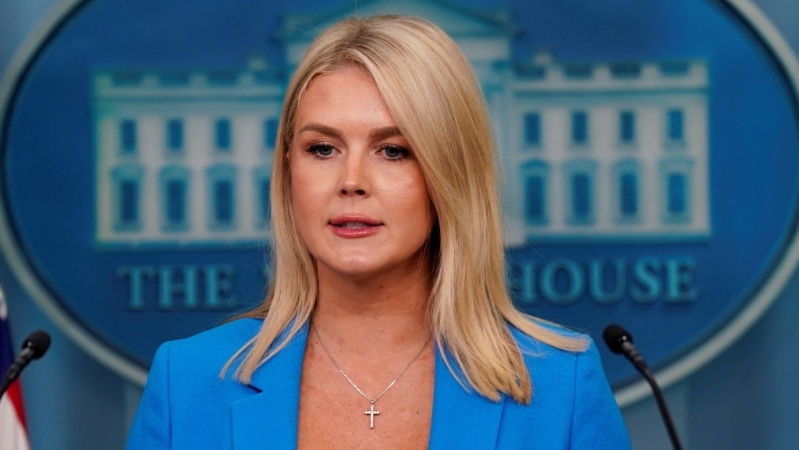 白宫莱维特指特朗普正与团队审视贸易协议细节,目前对内容感满意。 路透社.jpg 白宫莱维特指特朗普正与团队审视贸易协议细节,目前对内容感满意。 路透社.jpg