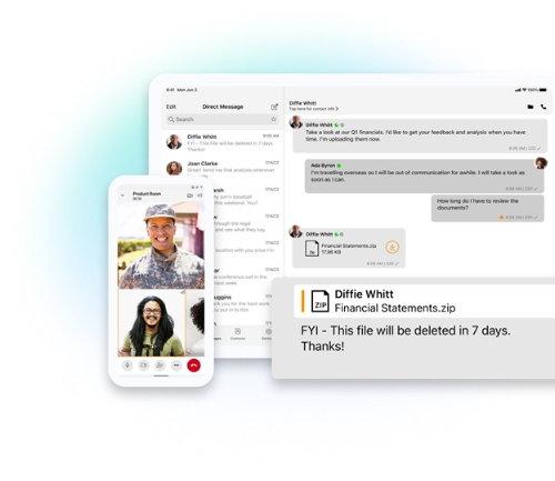 加密通信程序Wickr接口。 Wickr 加密通信程序Wickr接口。 Wickr