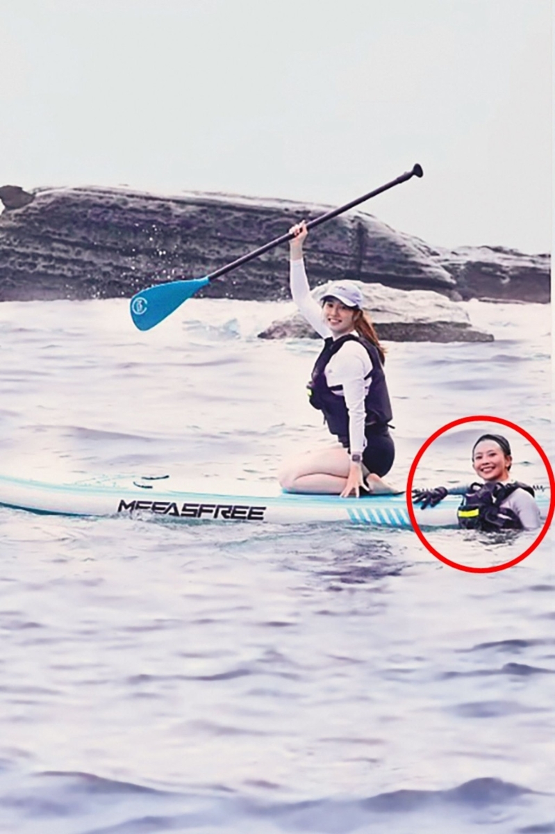 赵骏亚在IG分享的照片拍到吴婉君。 赵骏亚在IG分享的照片拍到吴婉君。